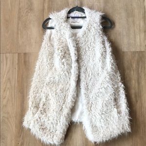 White Sherpa vest